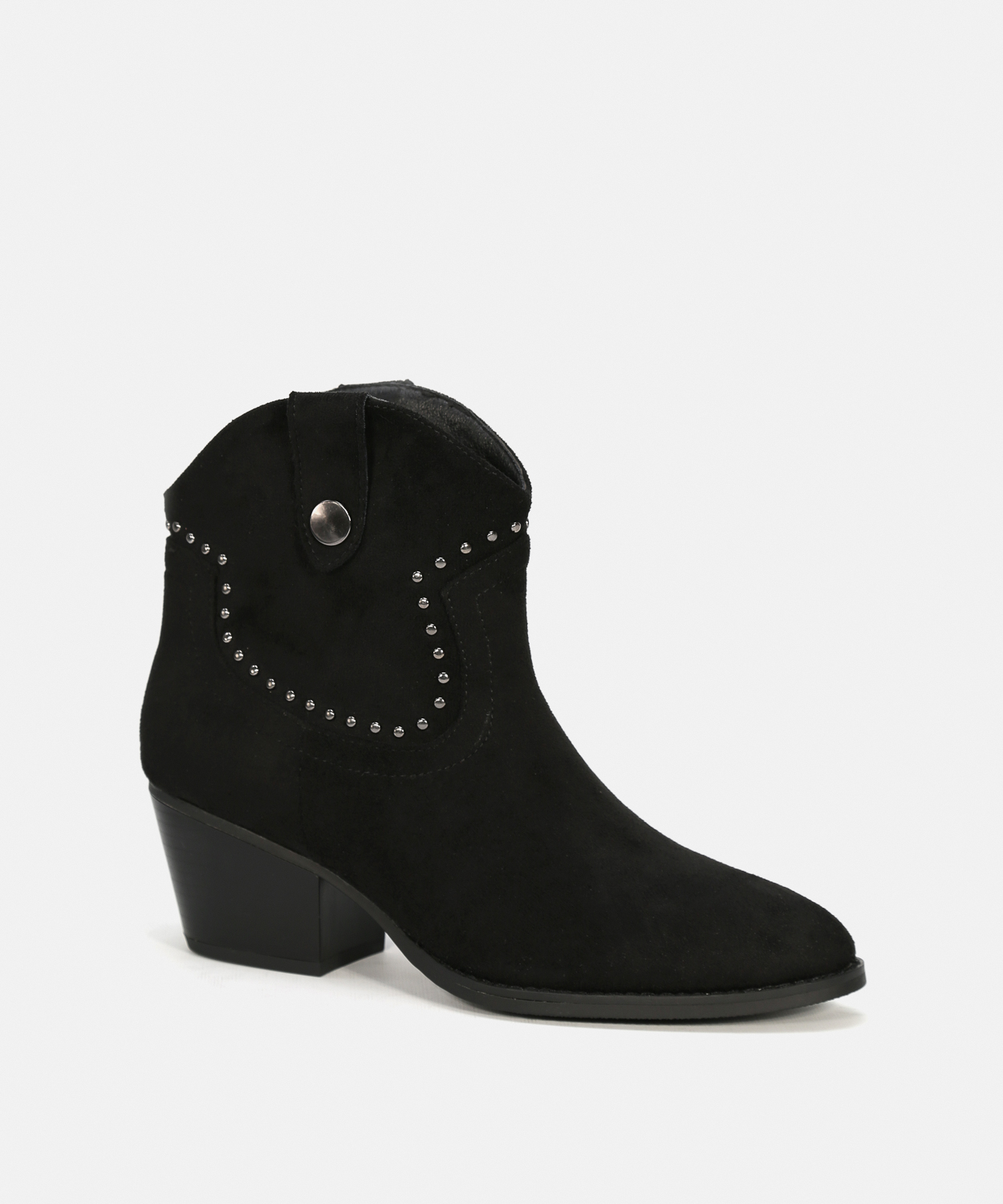 Botins cowboy salto tachas image number null